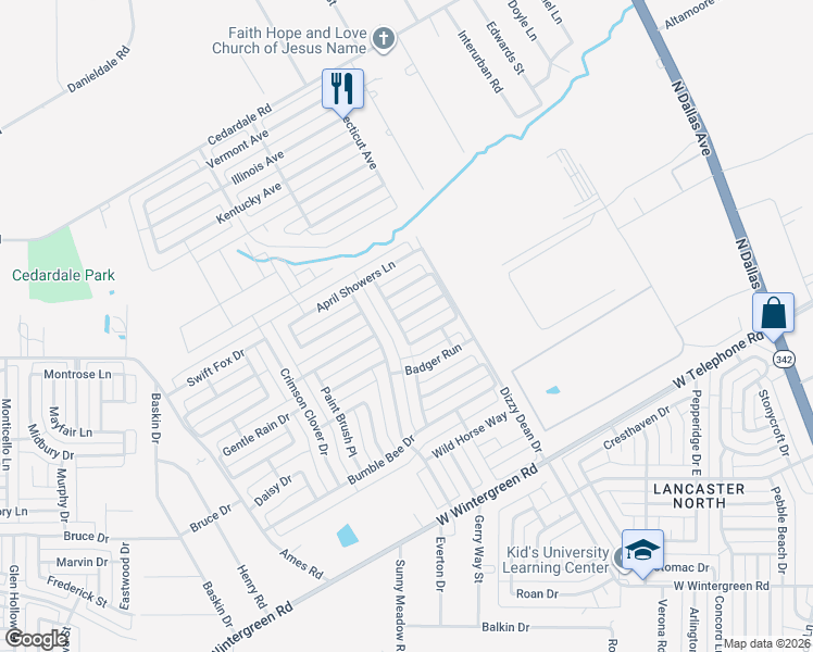 map of restaurants, bars, coffee shops, grocery stores, and more near 1021 Hollow Oak Road in Lancaster