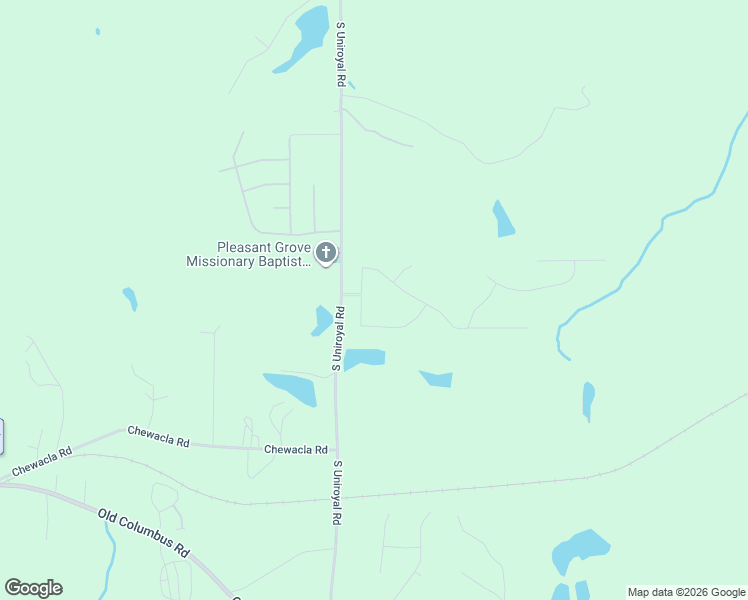 map of restaurants, bars, coffee shops, grocery stores, and more near 1907 South Uniroyal Road in Opelika