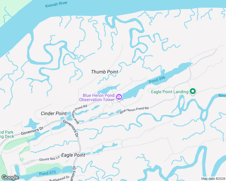 map of restaurants, bars, coffee shops, grocery stores, and more near 129 Blue Heron Pond Road in Johns Island