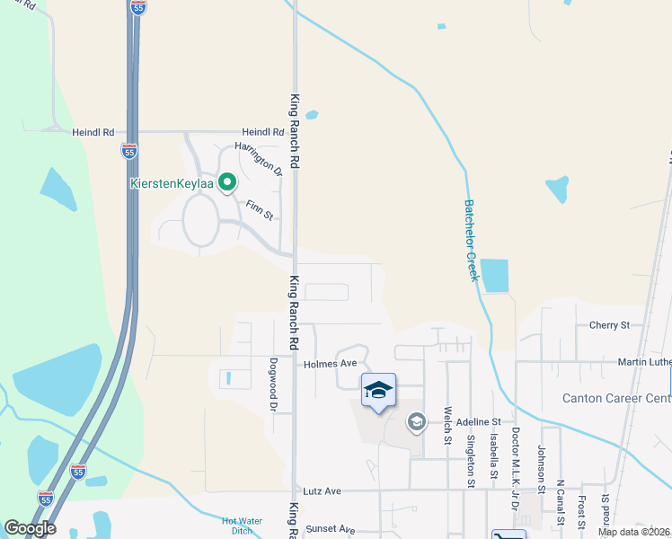 map of restaurants, bars, coffee shops, grocery stores, and more near 115 Jody Drive in Canton