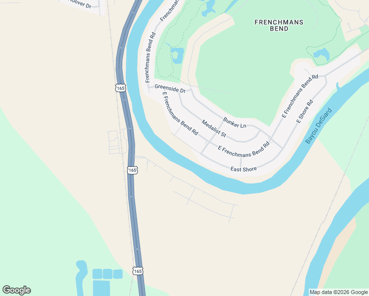 map of restaurants, bars, coffee shops, grocery stores, and more near 466 East Frenchmans Bend Road in Monroe