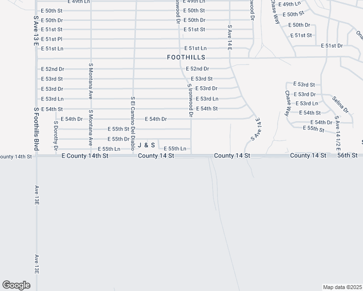 map of restaurants, bars, coffee shops, grocery stores, and more near 13698 East 55th Lane in Yuma