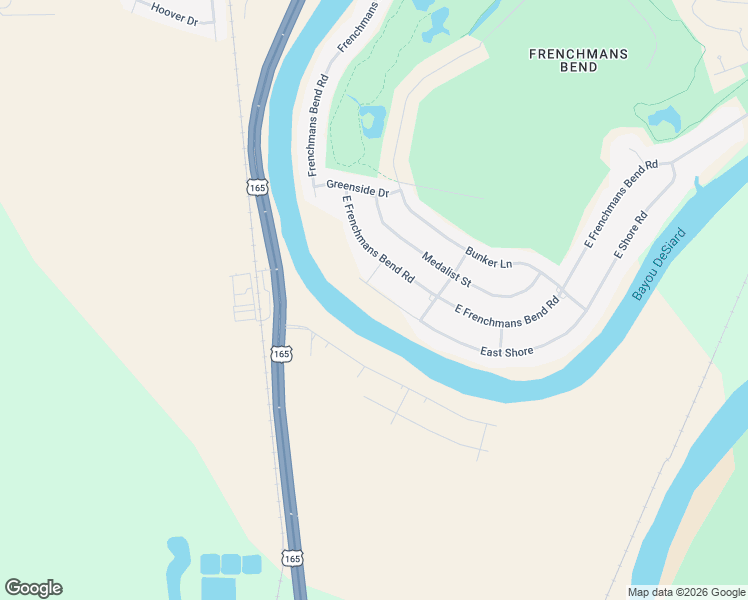 map of restaurants, bars, coffee shops, grocery stores, and more near 466 East Frenchmans Bend Road in Monroe