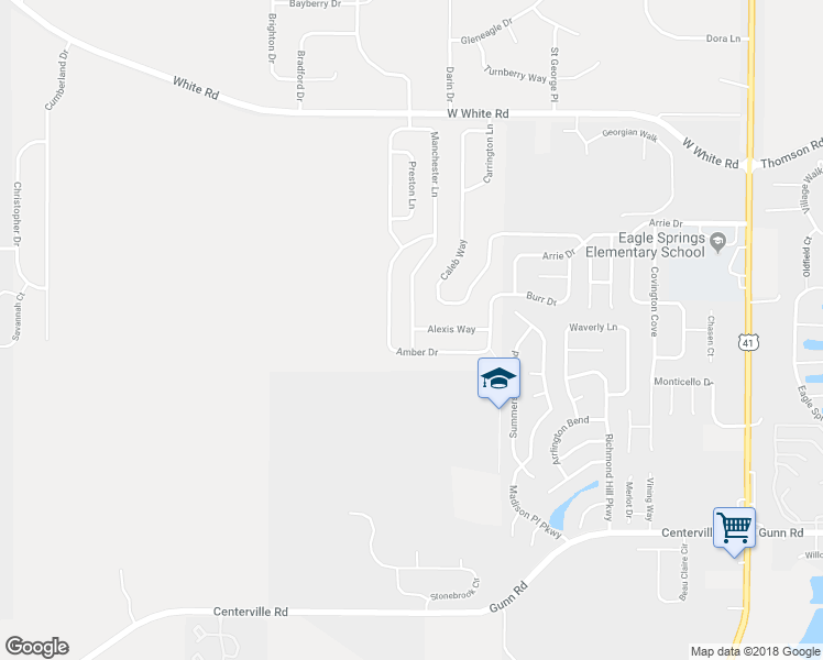 map of restaurants, bars, coffee shops, grocery stores, and more near 538 Manchester Lane in Byron