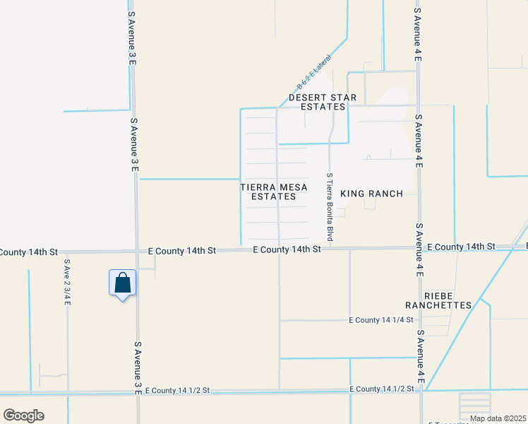 map of restaurants, bars, coffee shops, grocery stores, and more near 3463 East Castano Lane in Yuma