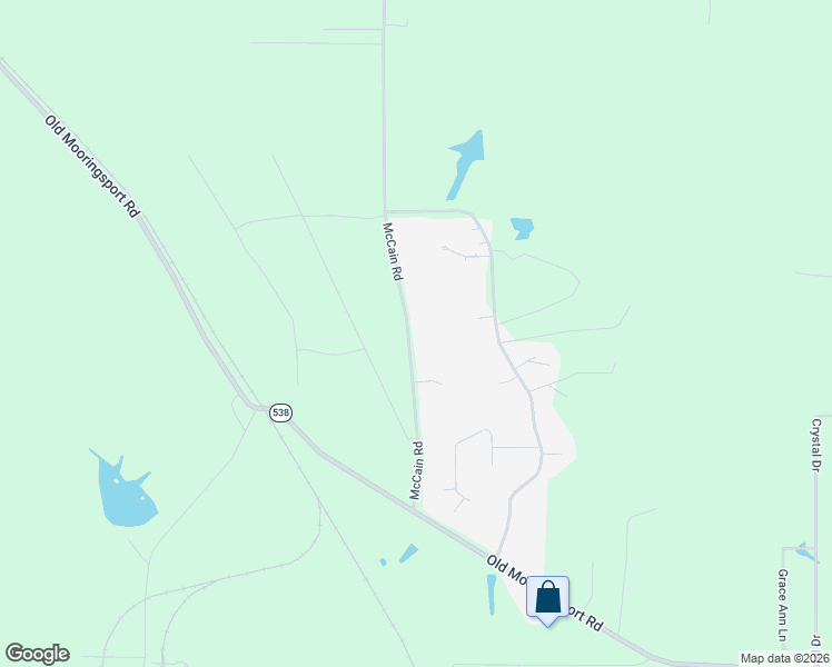 map of restaurants, bars, coffee shops, grocery stores, and more near 8830 McCain Road in Shreveport
