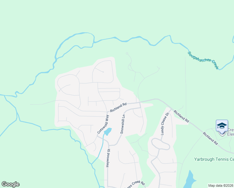 map of restaurants, bars, coffee shops, grocery stores, and more near 2458 Churchill Circle in Auburn