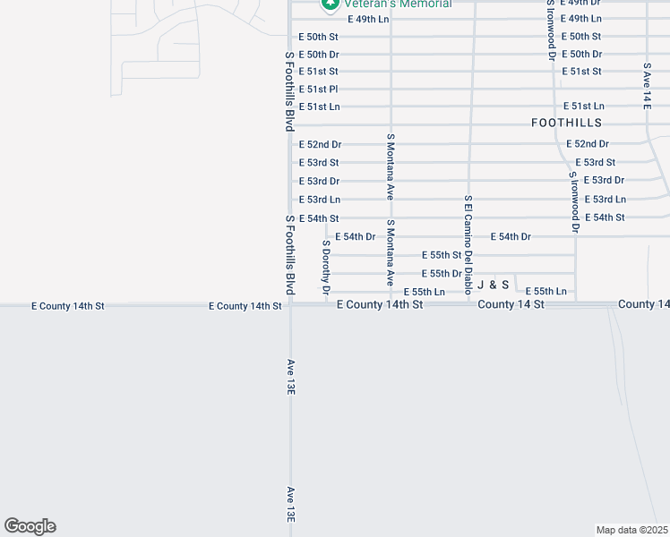 map of restaurants, bars, coffee shops, grocery stores, and more near South Dorothy Drive in Yuma