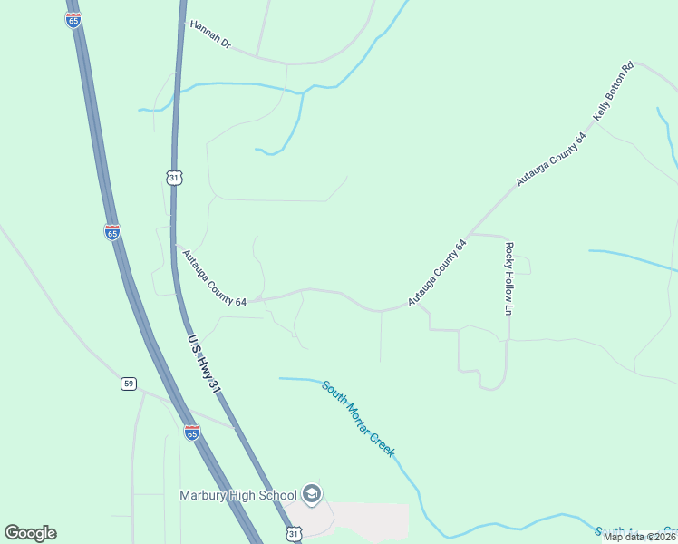 map of restaurants, bars, coffee shops, grocery stores, and more near 151 County Road 64 in Deatsville