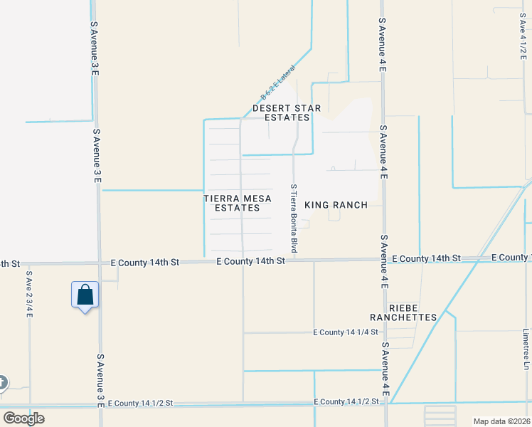 map of restaurants, bars, coffee shops, grocery stores, and more near 3537 East Castano Lane in Yuma