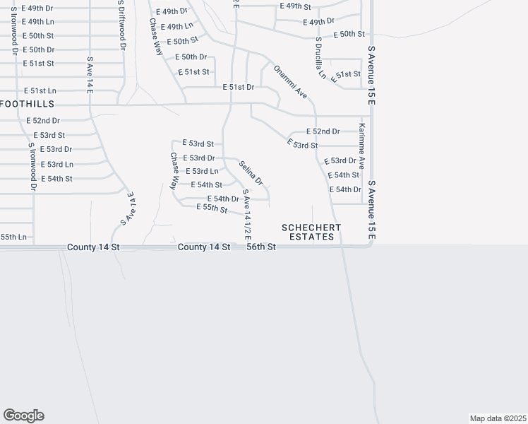 map of restaurants, bars, coffee shops, grocery stores, and more near 13792 Selina Drive in Yuma