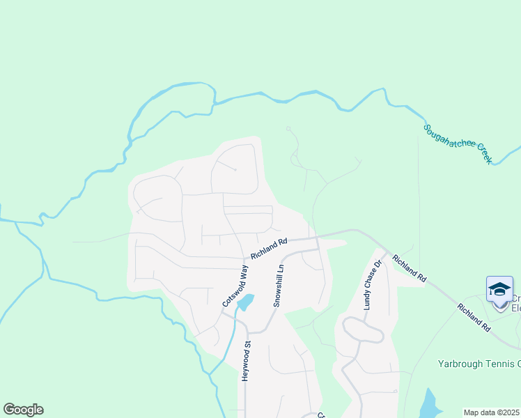 map of restaurants, bars, coffee shops, grocery stores, and more near 2458 Churchill Circle in Auburn