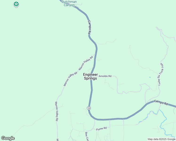 map of restaurants, bars, coffee shops, grocery stores, and more near 1343 Marron Valley Road in Dulzura