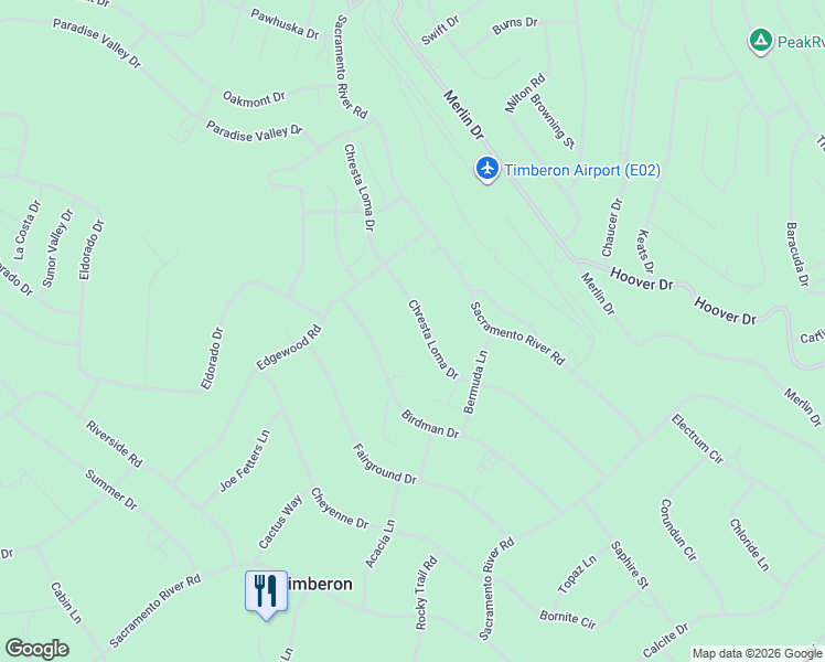 map of restaurants, bars, coffee shops, grocery stores, and more near 88 Chresta Loma Drive in Cloudcroft
