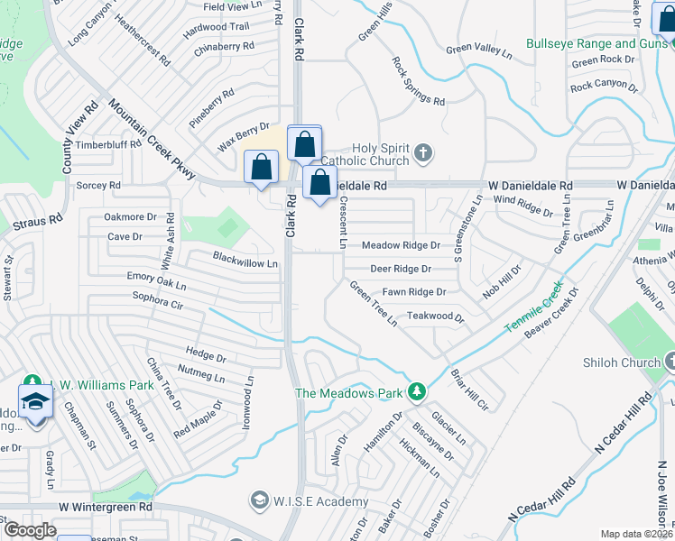 map of restaurants, bars, coffee shops, grocery stores, and more near 1611 Crescent Lane in Duncanville