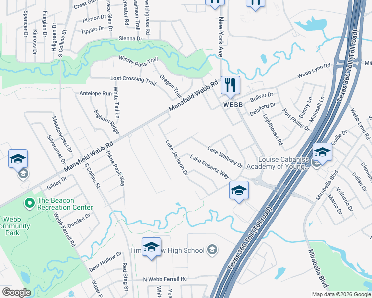 map of restaurants, bars, coffee shops, grocery stores, and more near 1804 Saint Lawrence Way in Arlington