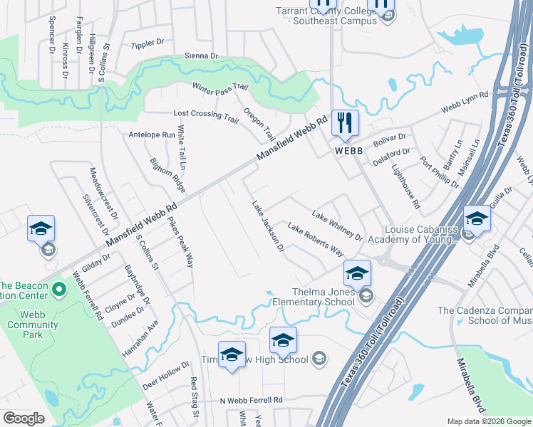map of restaurants, bars, coffee shops, grocery stores, and more near 1804 Saint Lawrence Way in Arlington
