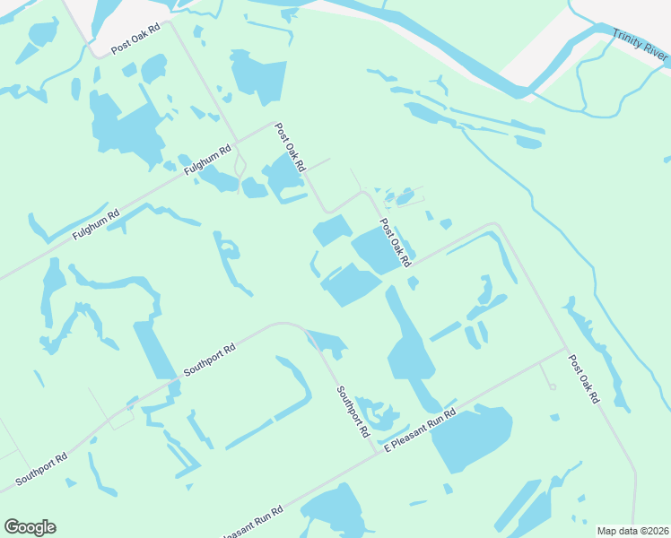 map of restaurants, bars, coffee shops, grocery stores, and more near 2840 Post Oak Road in Hutchins
