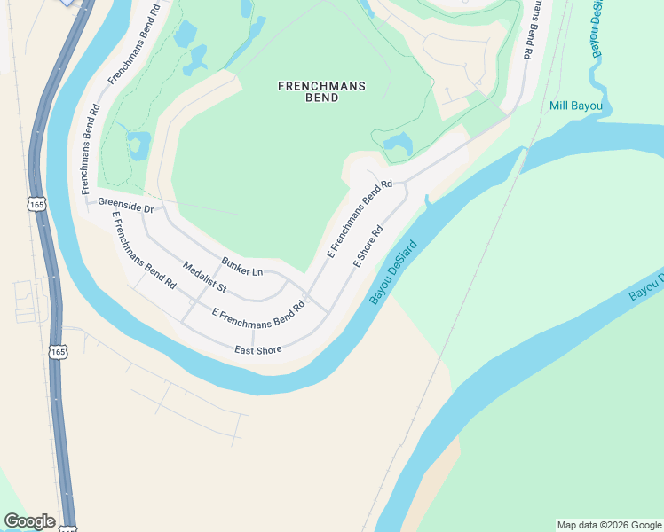 map of restaurants, bars, coffee shops, grocery stores, and more near 421 East Frenchmans Bend Road in Monroe