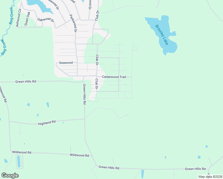 map of restaurants, bars, coffee shops, grocery stores, and more near 7179 Cypresswood Trail in Gilmer