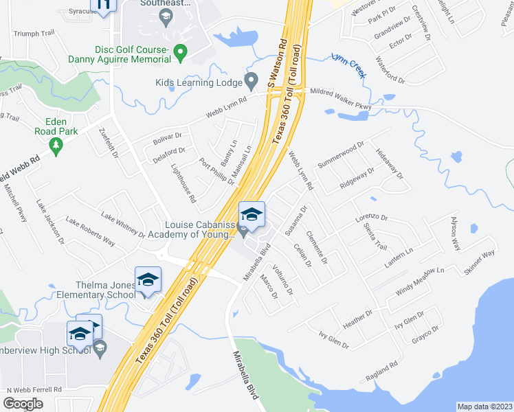 map of restaurants, bars, coffee shops, grocery stores, and more near 6071 Guilia Drive in Grand Prairie