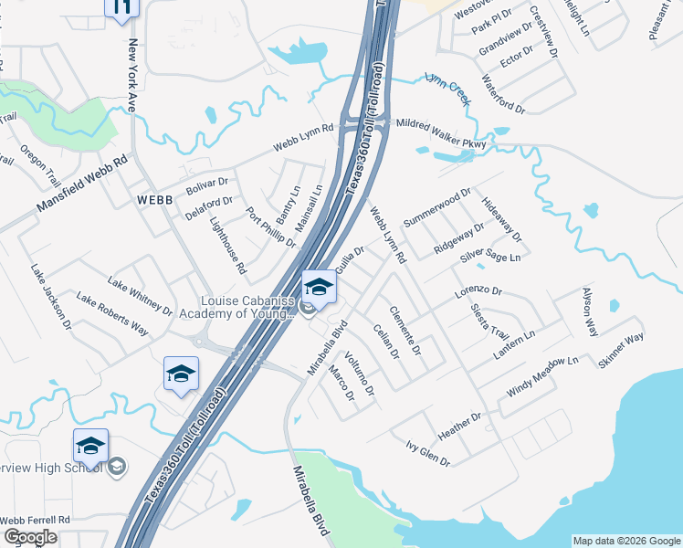 map of restaurants, bars, coffee shops, grocery stores, and more near 3128 Teodoro Drive in Grand Prairie