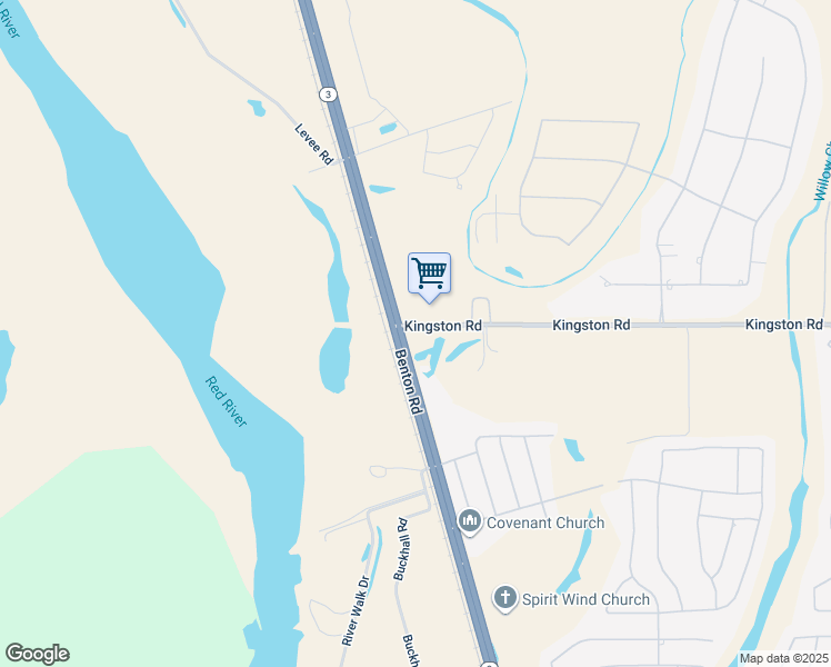 map of restaurants, bars, coffee shops, grocery stores, and more near 112 Kingston Road in Benton