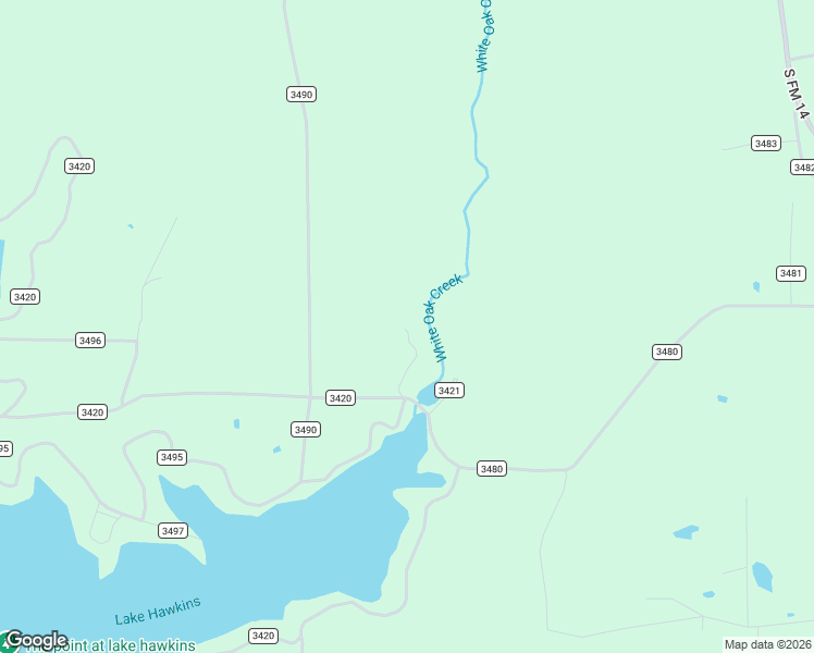 map of restaurants, bars, coffee shops, grocery stores, and more near 258 Pr 7422 in Hawkins