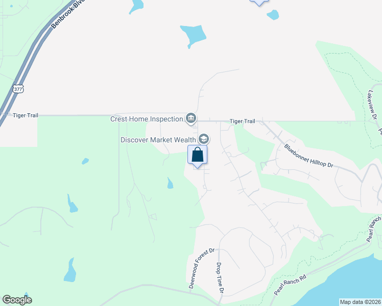map of restaurants, bars, coffee shops, grocery stores, and more near 4112 Patricias Ridge in Fort Worth