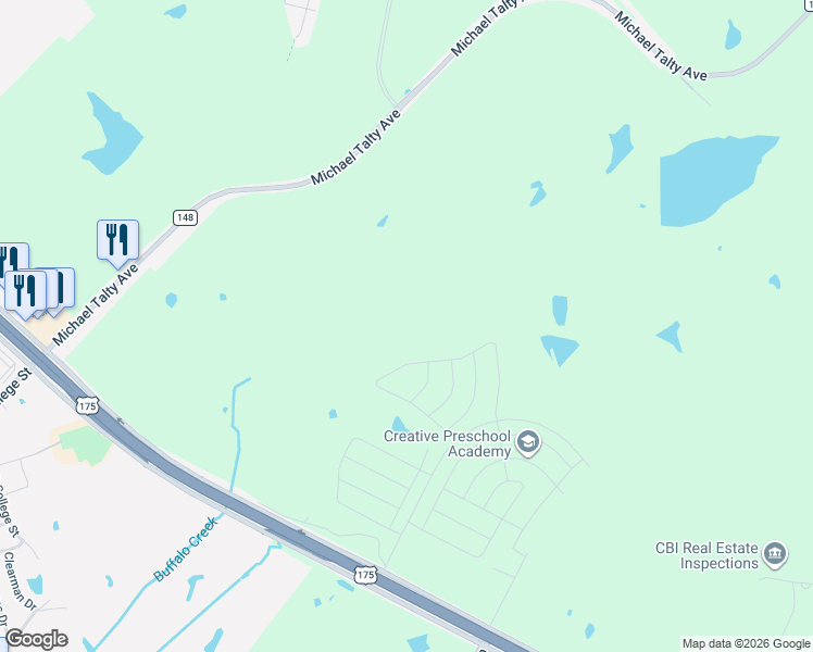 map of restaurants, bars, coffee shops, grocery stores, and more near in Crandall