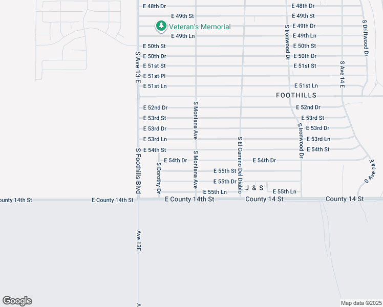 map of restaurants, bars, coffee shops, grocery stores, and more near S Montana Ave in Yuma