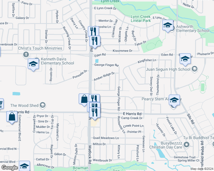 map of restaurants, bars, coffee shops, grocery stores, and more near 218 Edmundson Court in Arlington