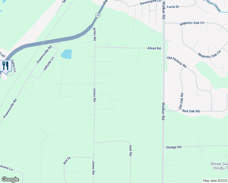 map of restaurants, bars, coffee shops, grocery stores, and more near 756 Jones Road in Byron