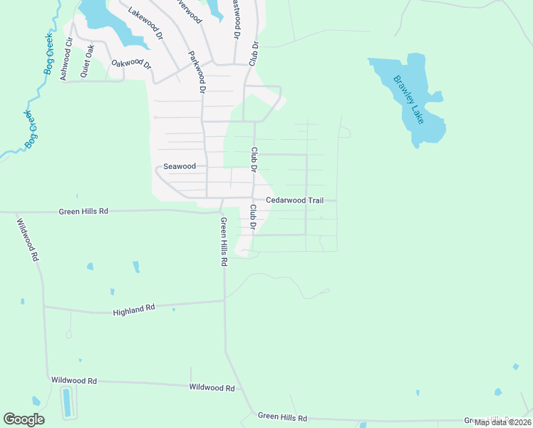 map of restaurants, bars, coffee shops, grocery stores, and more near 7464 Cedarwood Trail in Gilmer