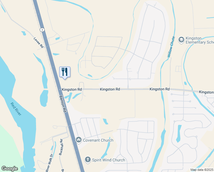 map of restaurants, bars, coffee shops, grocery stores, and more near 305 Kingston Road in Benton