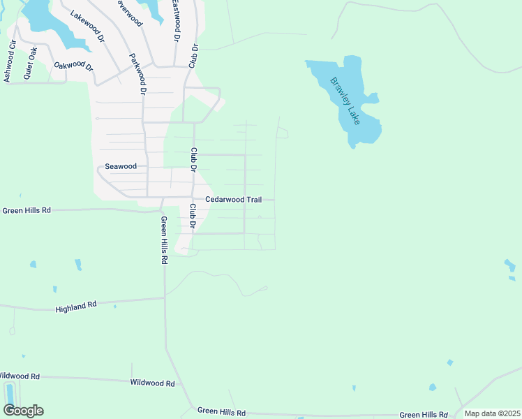 map of restaurants, bars, coffee shops, grocery stores, and more near 7594 Cedarwood Trail in Gilmer