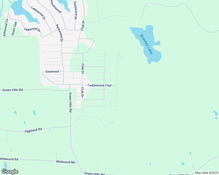 map of restaurants, bars, coffee shops, grocery stores, and more near 7594 Cedarwood Trail in Gilmer