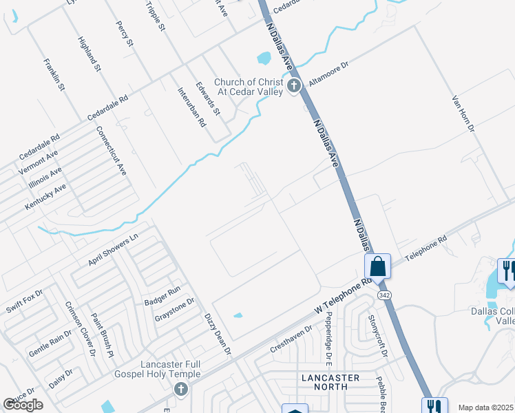 map of restaurants, bars, coffee shops, grocery stores, and more near 3501 Midpoint Drive in Lancaster