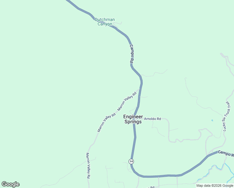 map of restaurants, bars, coffee shops, grocery stores, and more near 1370 Marron Valley Road in Dulzura