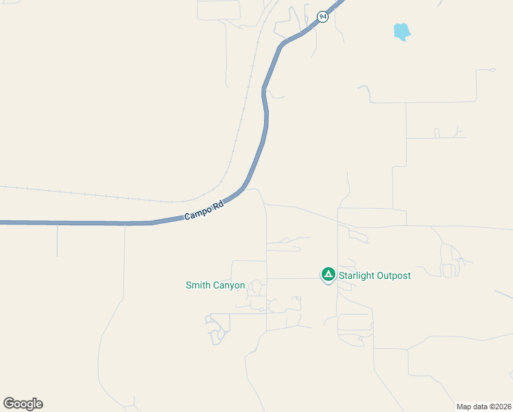 map of restaurants, bars, coffee shops, grocery stores, and more near 33143 Shockey Truck Trail in Campo