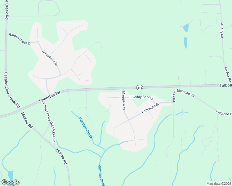map of restaurants, bars, coffee shops, grocery stores, and more near 14 West Teddy Bear Lane in Waverly Hall
