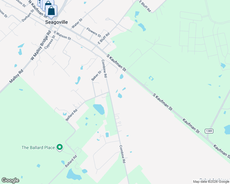 map of restaurants, bars, coffee shops, grocery stores, and more near 501 Combine Rd in Seagoville