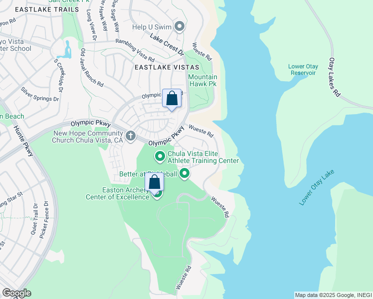 map of restaurants, bars, coffee shops, grocery stores, and more near 1626 Paseo Carina in Chula Vista