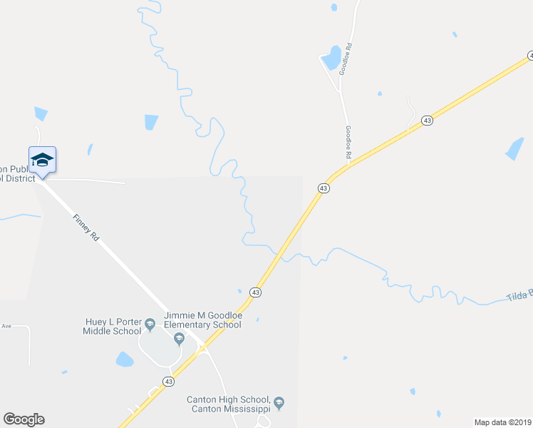 map of restaurants, bars, coffee shops, grocery stores, and more near 2355 Mississippi 43 in Canton