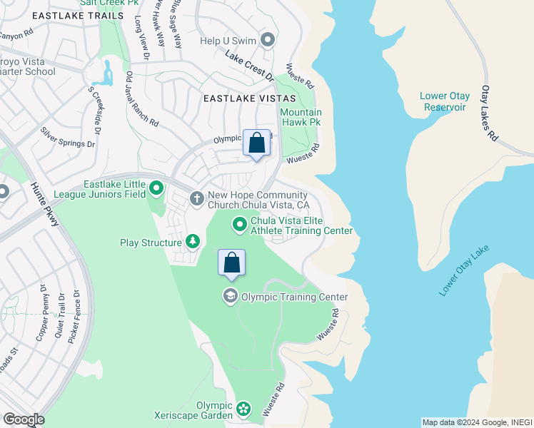 map of restaurants, bars, coffee shops, grocery stores, and more near 1626 Paseo Carina in Chula Vista