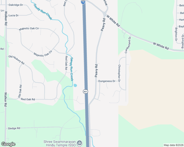 map of restaurants, bars, coffee shops, grocery stores, and more near Peavy Road in Byron