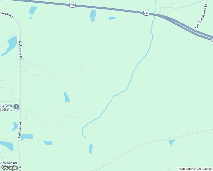 map of restaurants, bars, coffee shops, grocery stores, and more near Willis Avenue in Opelika