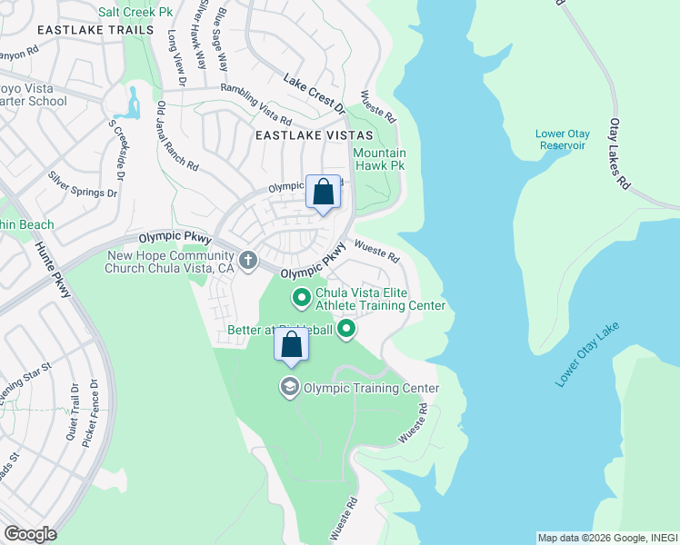 map of restaurants, bars, coffee shops, grocery stores, and more near 2816 Cielo Circulo in Chula Vista