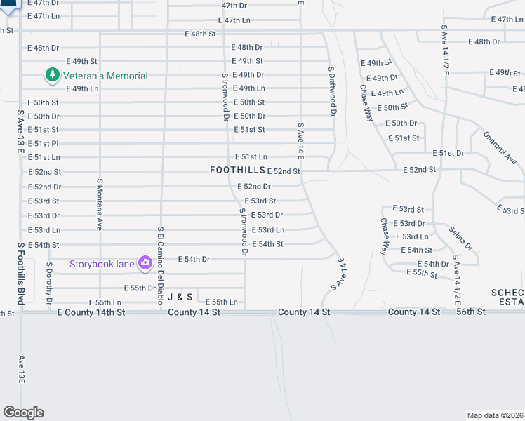 map of restaurants, bars, coffee shops, grocery stores, and more near 13701-13887 53rd St in Yuma