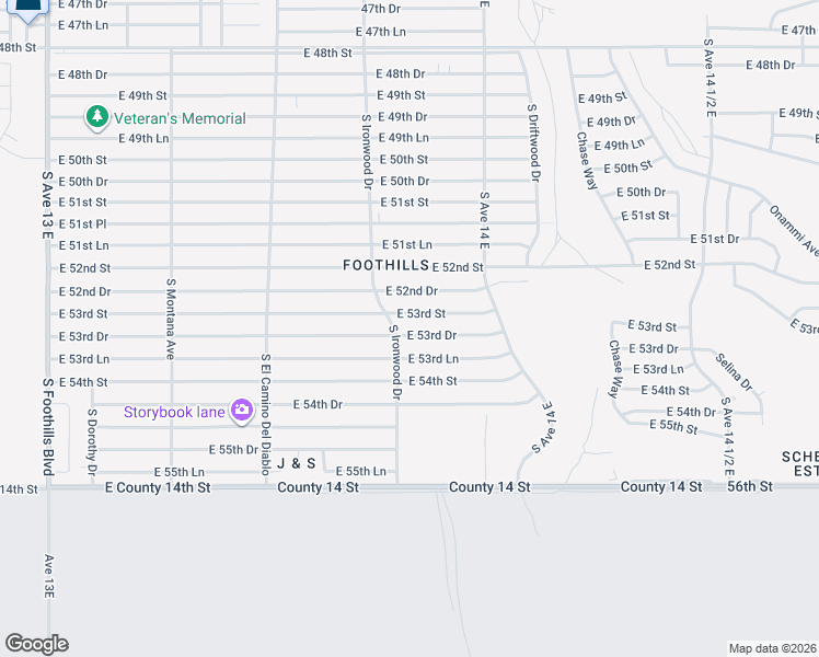 map of restaurants, bars, coffee shops, grocery stores, and more near 13701-13887 53rd St in Yuma